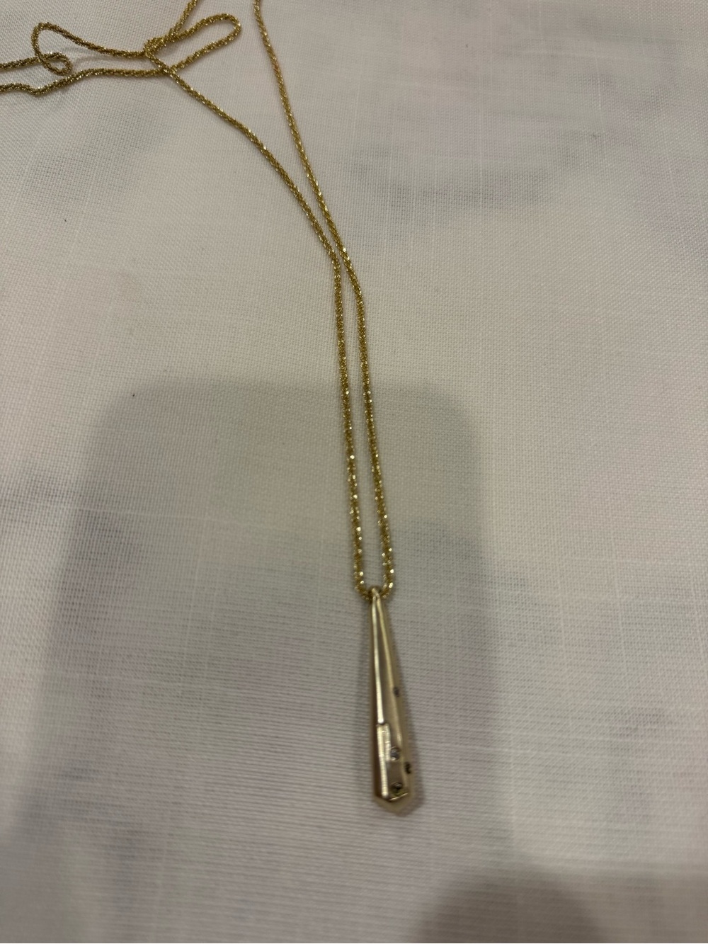 Kendra Scott Gold Teardrop Pendant Necklace
